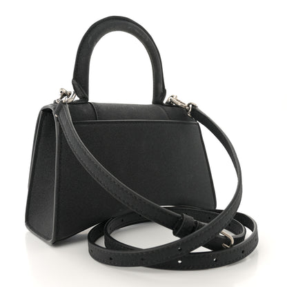 Balenciaga Glitter Fabric Hourglass Top Handle Bag XS Black 3 of 13