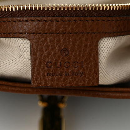 Gucci New Denim GG Monogram Calfskin Small Jackie 1961 Hobo Blue Tea Cuir 6 of 11