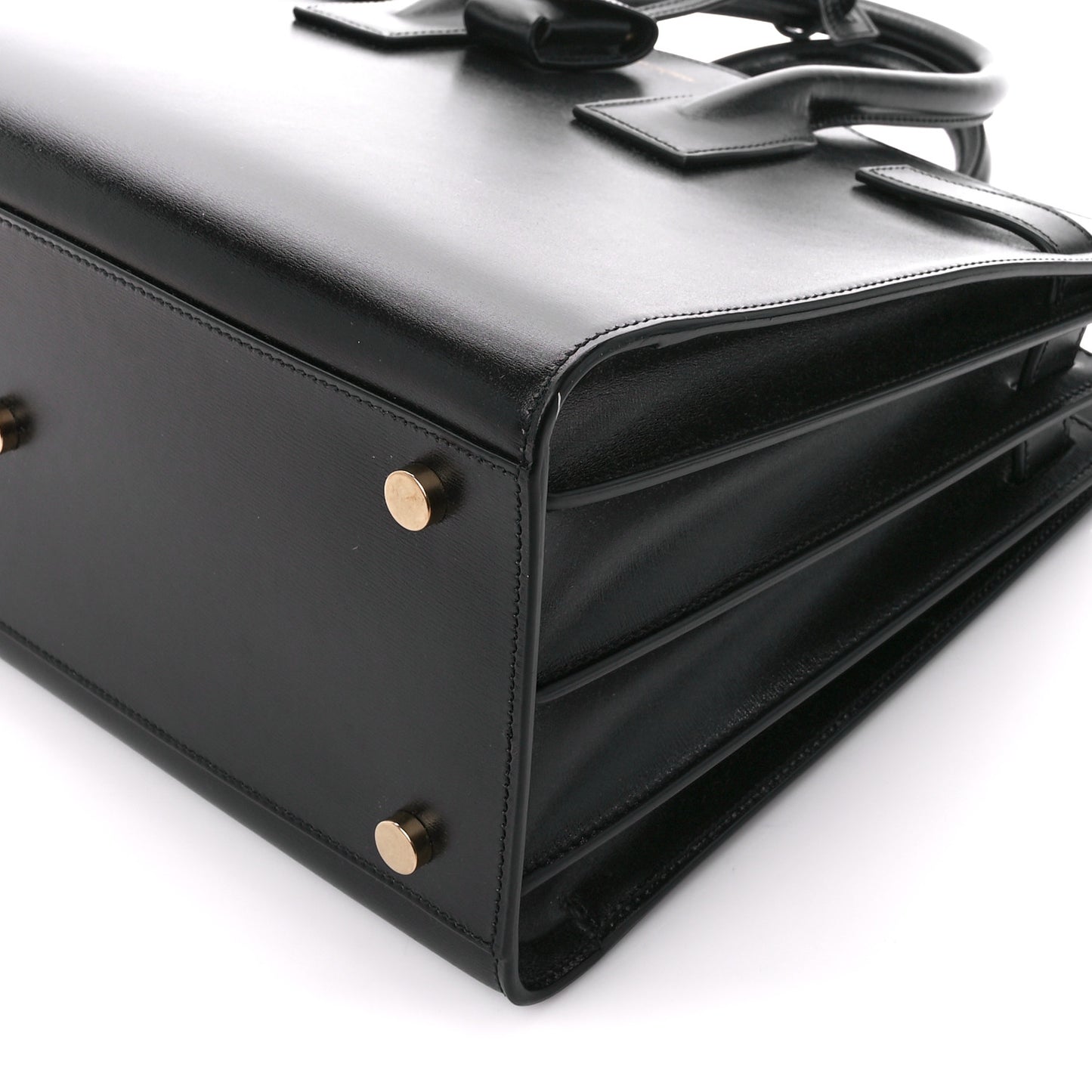 Calfskin Small Sac De Jour Black