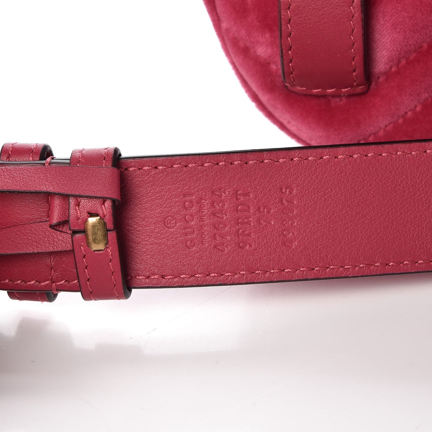 Velvet Matelasse GG Marmont Belt Bag 75 30 Light Raspberry Rose