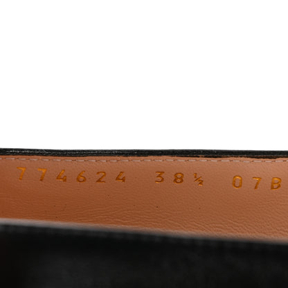Gucci Malaga Kid Horsebit 75mm Pumps 38.5 Black 9 of 10