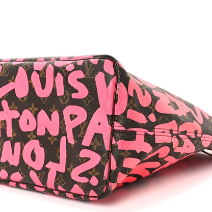 Louis Vuitton Monogram Graffiti Neverfull GM Fuchsia 9 of 10