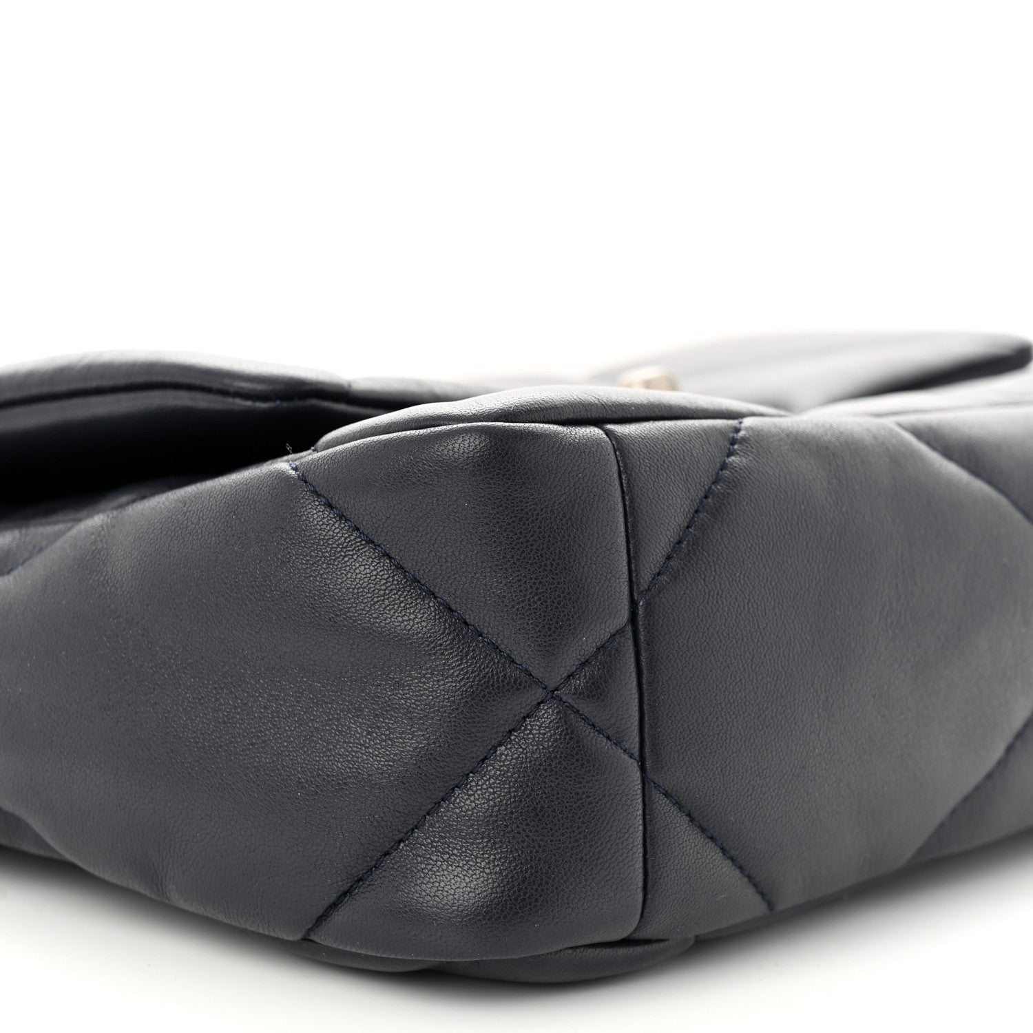 Chanel Lambskin Quilted Medium Chanel 19 Flap Navy Blue 9 of 11