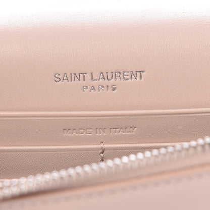 Saint Laurent Smooth Calfskin Classic Monogram Kate Tassel Chain Wallet Marble Pink 7 of 17