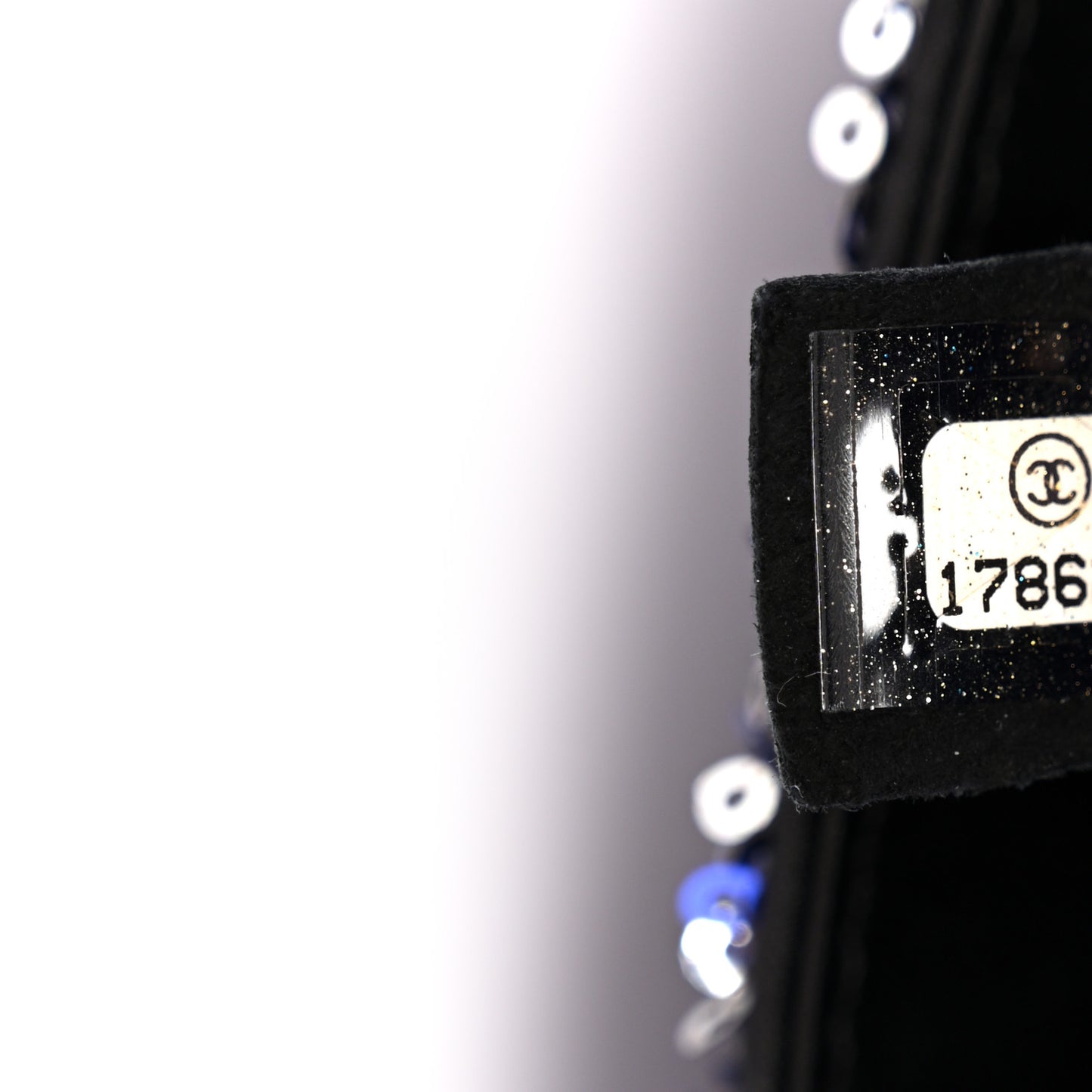 Sequin Medium Flap Dark Blue
