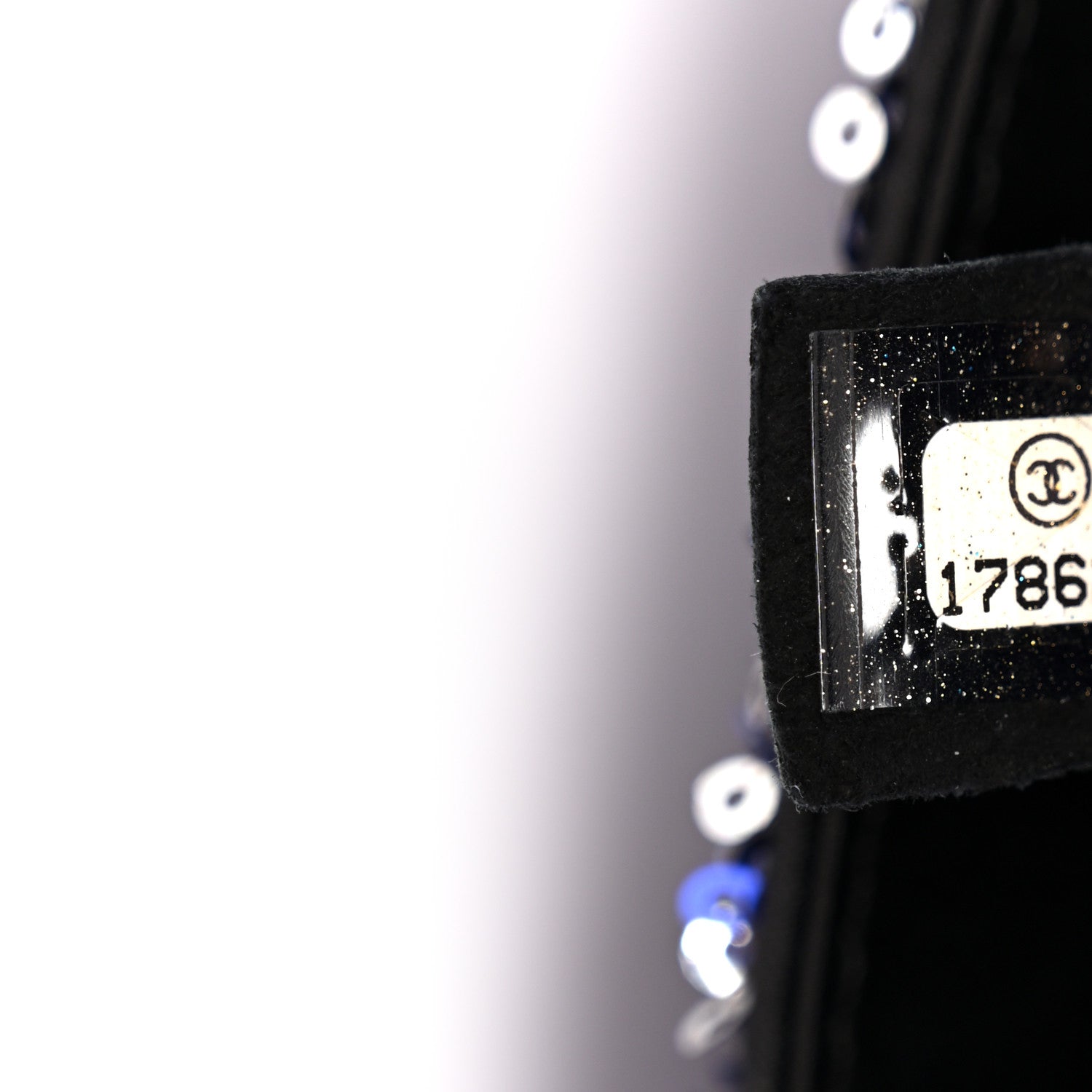 Chanel Sequin Medium Flap Dark Blue 7 of 11
