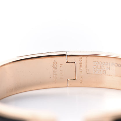 Hermes Enamel Narrow Clic Clac H Bracelet PM Black 4 of 5