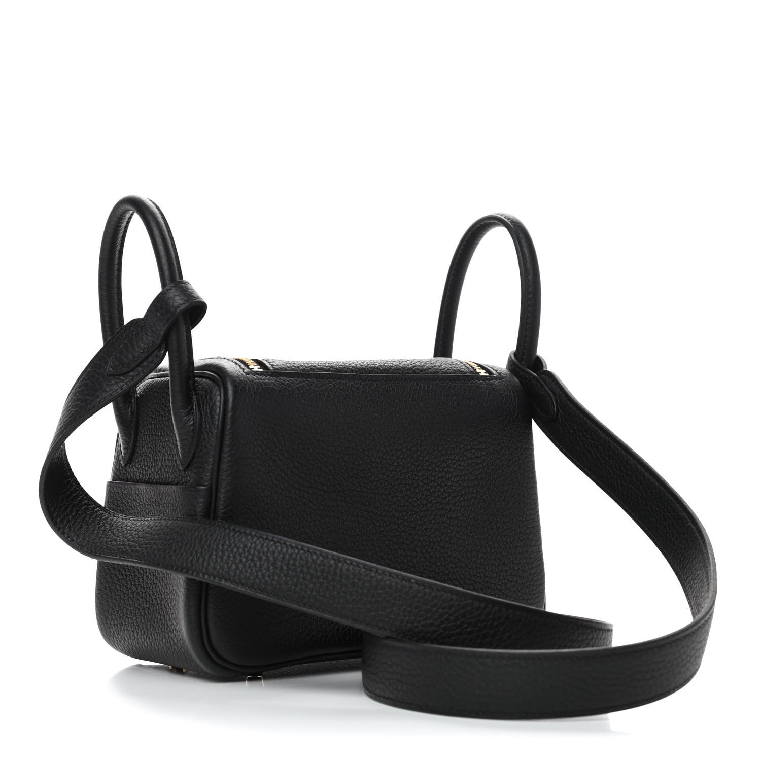 Hermes Taurillon Clemence Mini Lindy 20 Black 2 of 4