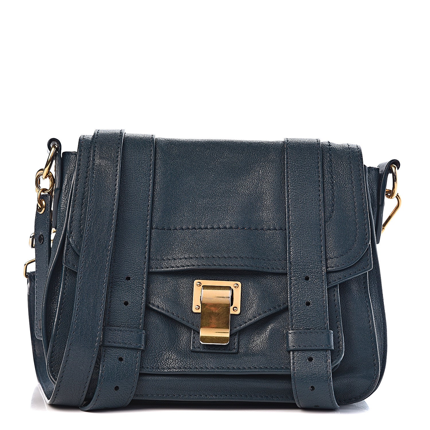 Proenza Schouler Lambskin PS1 Mini Crossbody Bag Indigo 1 of 13