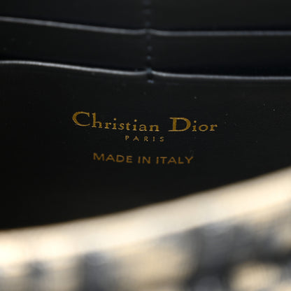 Christian Dior Oblique Saddle Chain Pouch Blue 6 of 11
