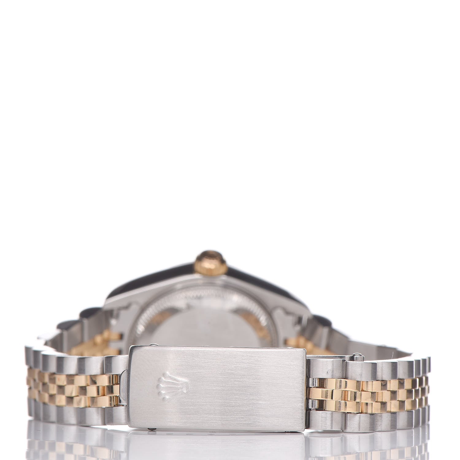 Rolex Stainless Steel 18K Yellow Gold 26mm Oyster Perpetual Datejust Watch Champagne Tapestry 79173 4 of 8