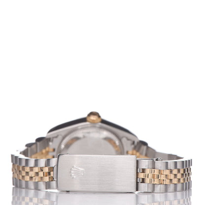 Rolex Stainless Steel 18K Yellow Gold 26mm Oyster Perpetual Datejust Watch Champagne Tapestry 79173 4 of 8