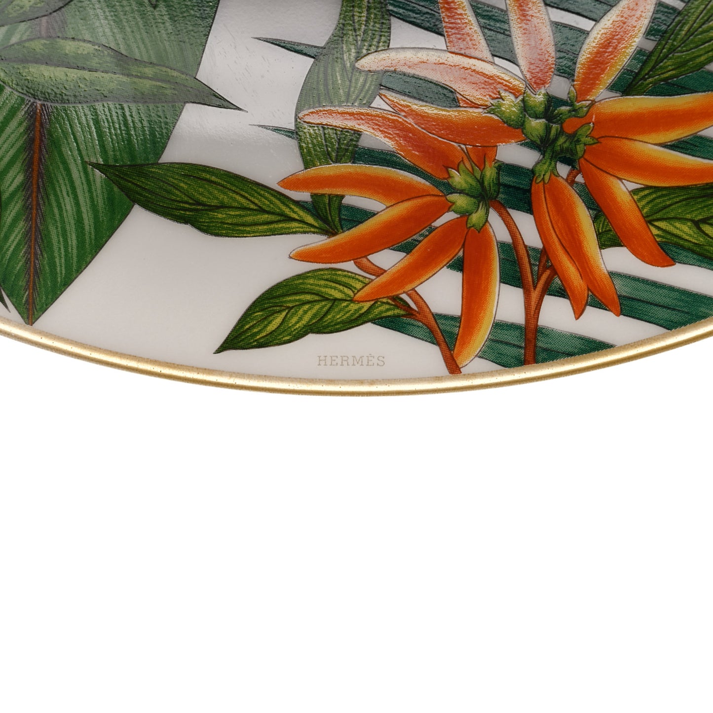 Porcelain Passifolia Dessert Plate N°2 Set of 2