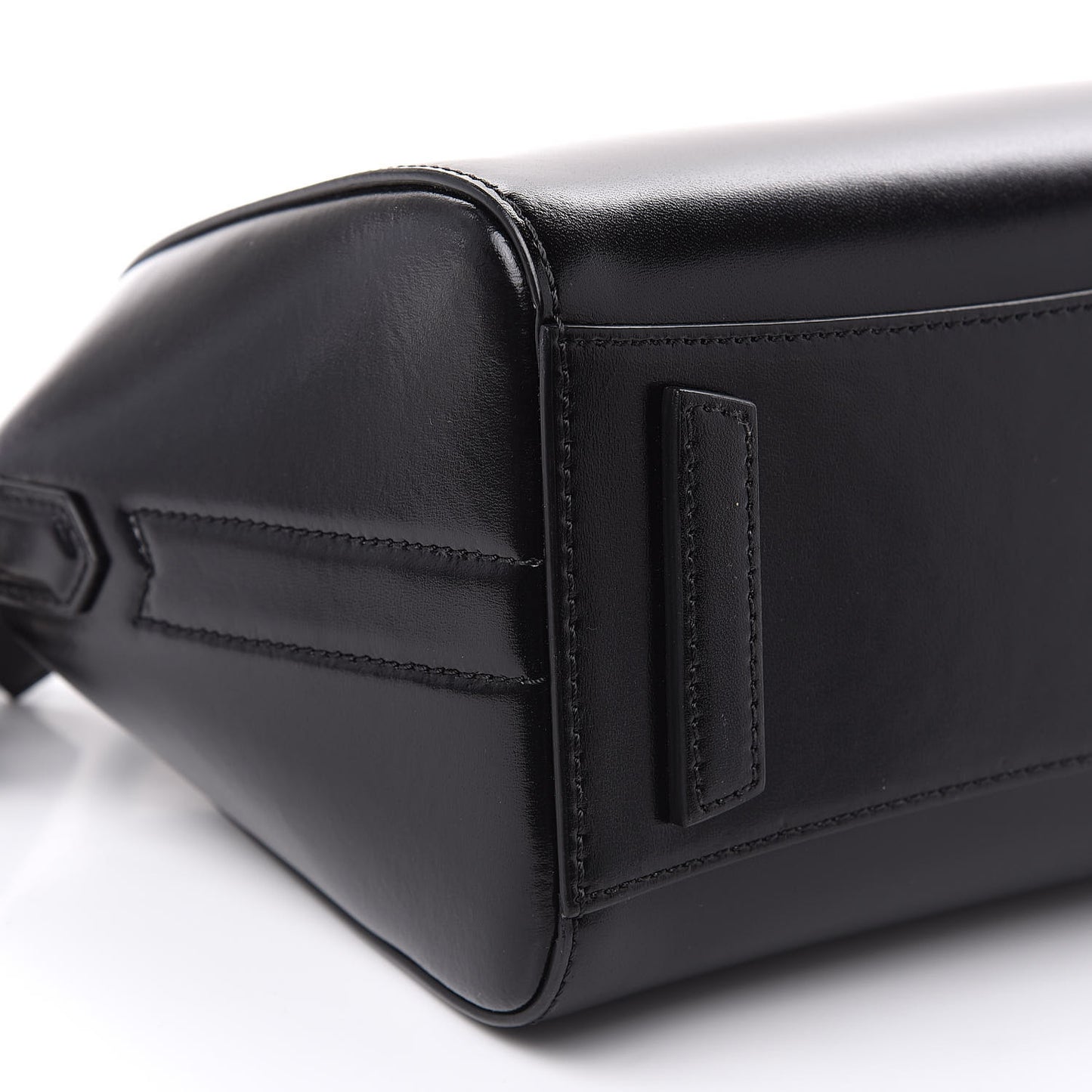 Shiny Lord Calfskin Mini Antigona Black