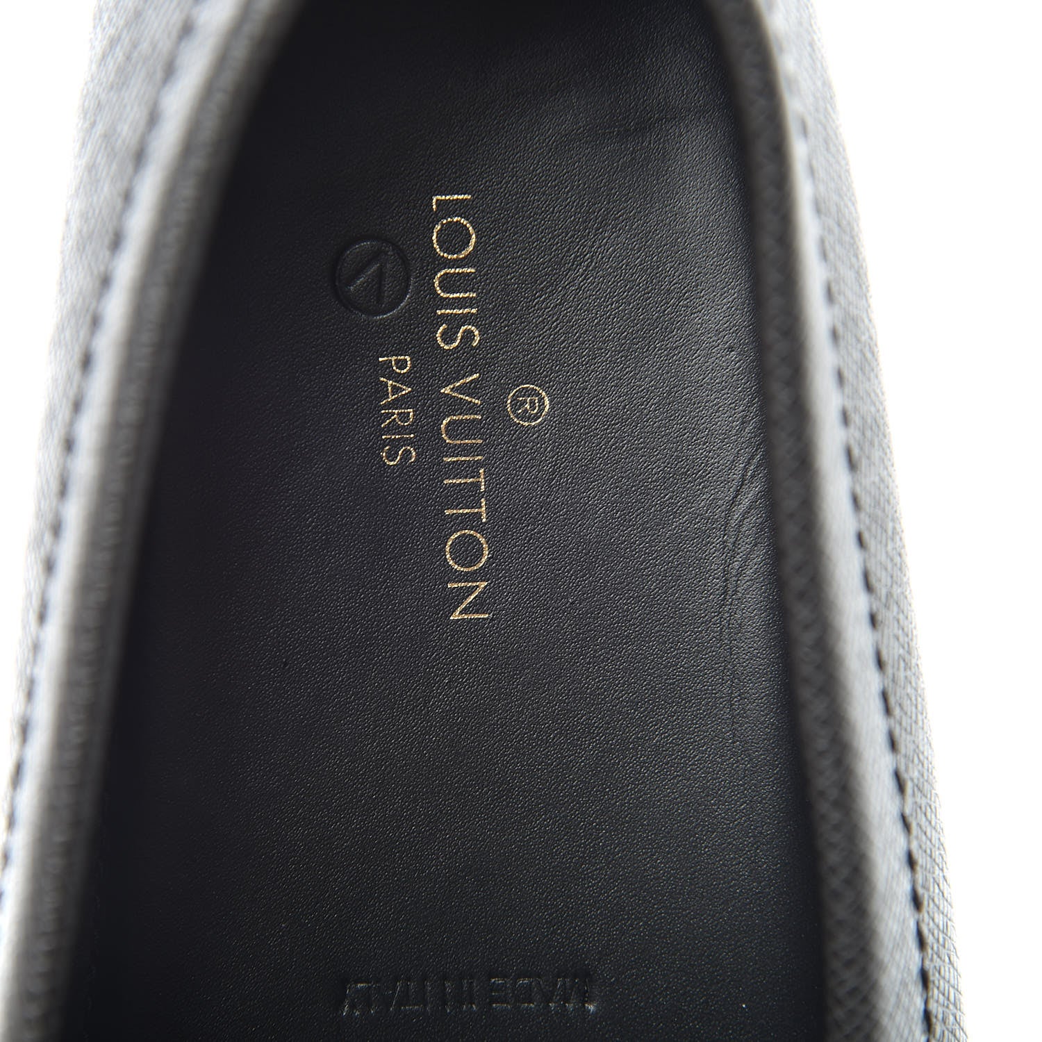 Louis Vuitton Taiga Mens Hockenheim Moccasin Loafers 10.5 Ardoise 7 of 9