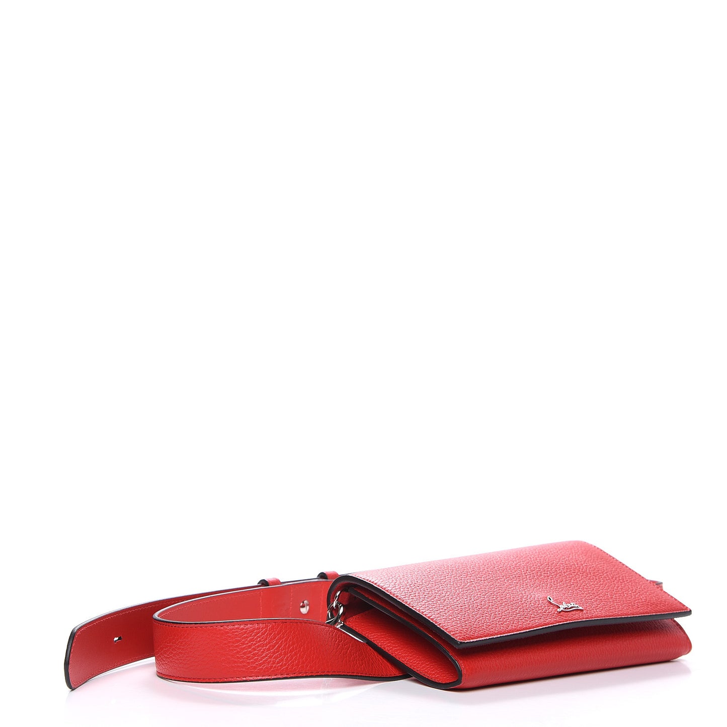 Calfskin Boudoir Chain Belt Bag Red