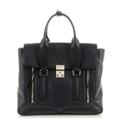 3.1 Phillip Lim 3.1 Textured Calfskin Medium Pashli Satchel African Violet 1 of 7