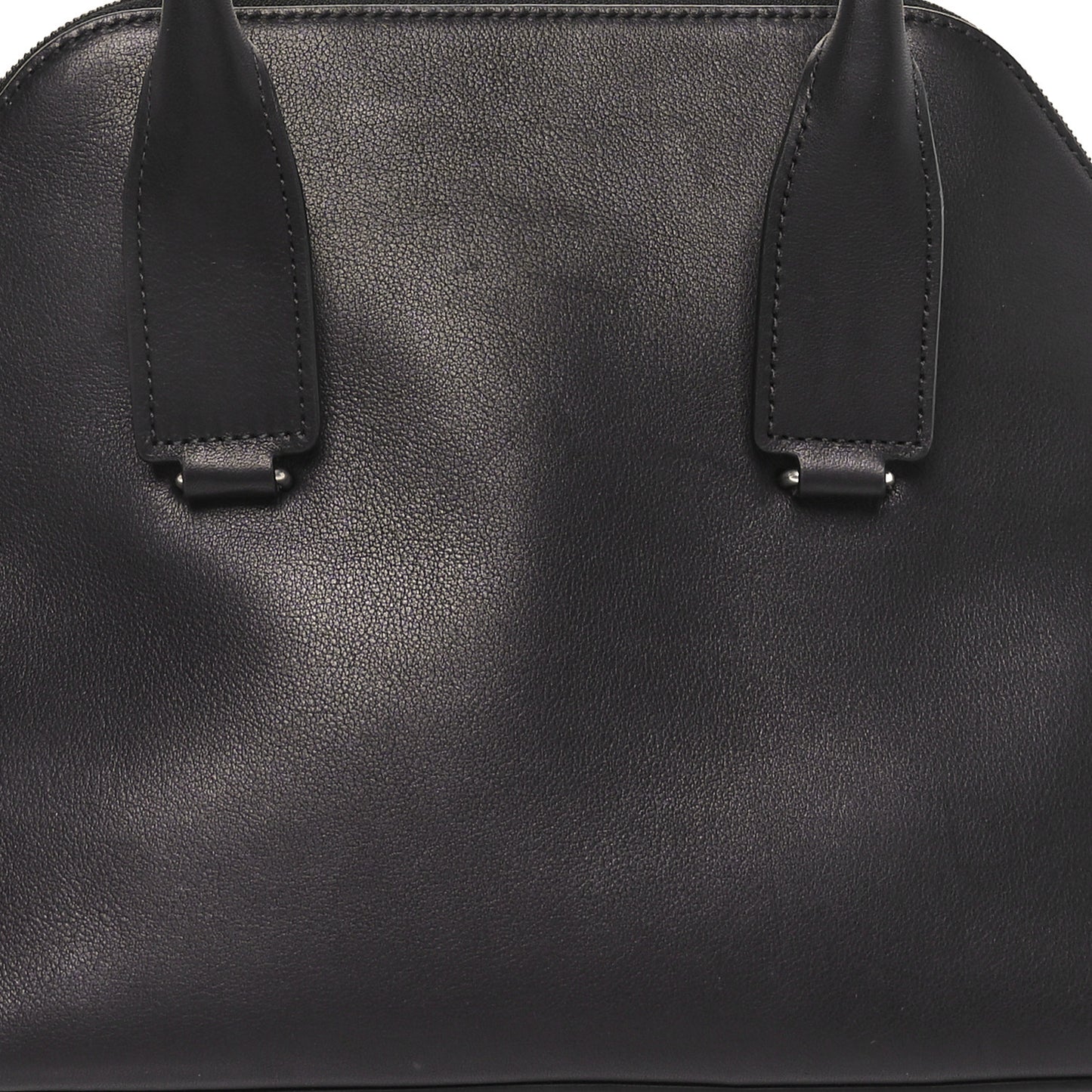 Polished Saddle Calfskin Medium Devon Bag Black