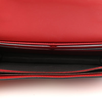 Gucci Calfskin Queen Margaret Chain Wallet Blue Agata Hibiscus Red Mystic White 4 of 8