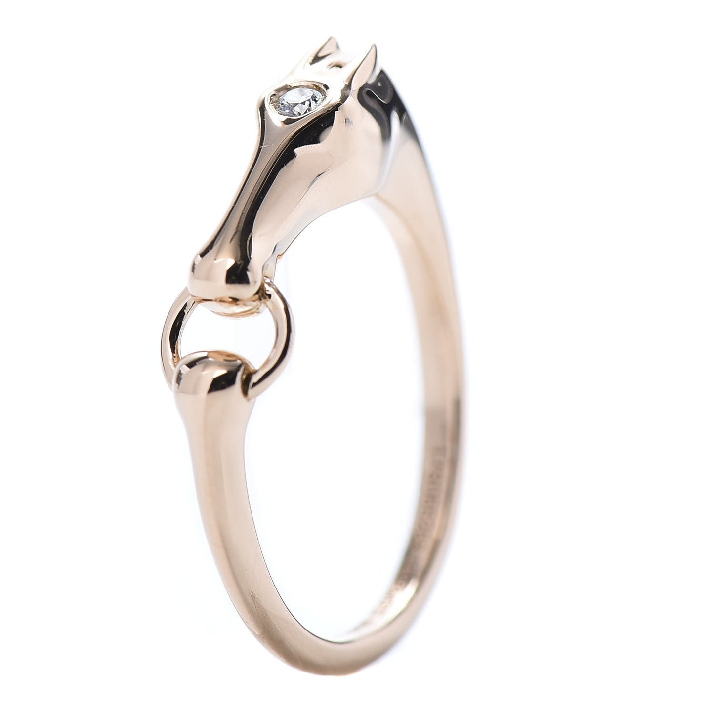 18K Rose Gold Diamond TPM Galop Ring 51 5.75