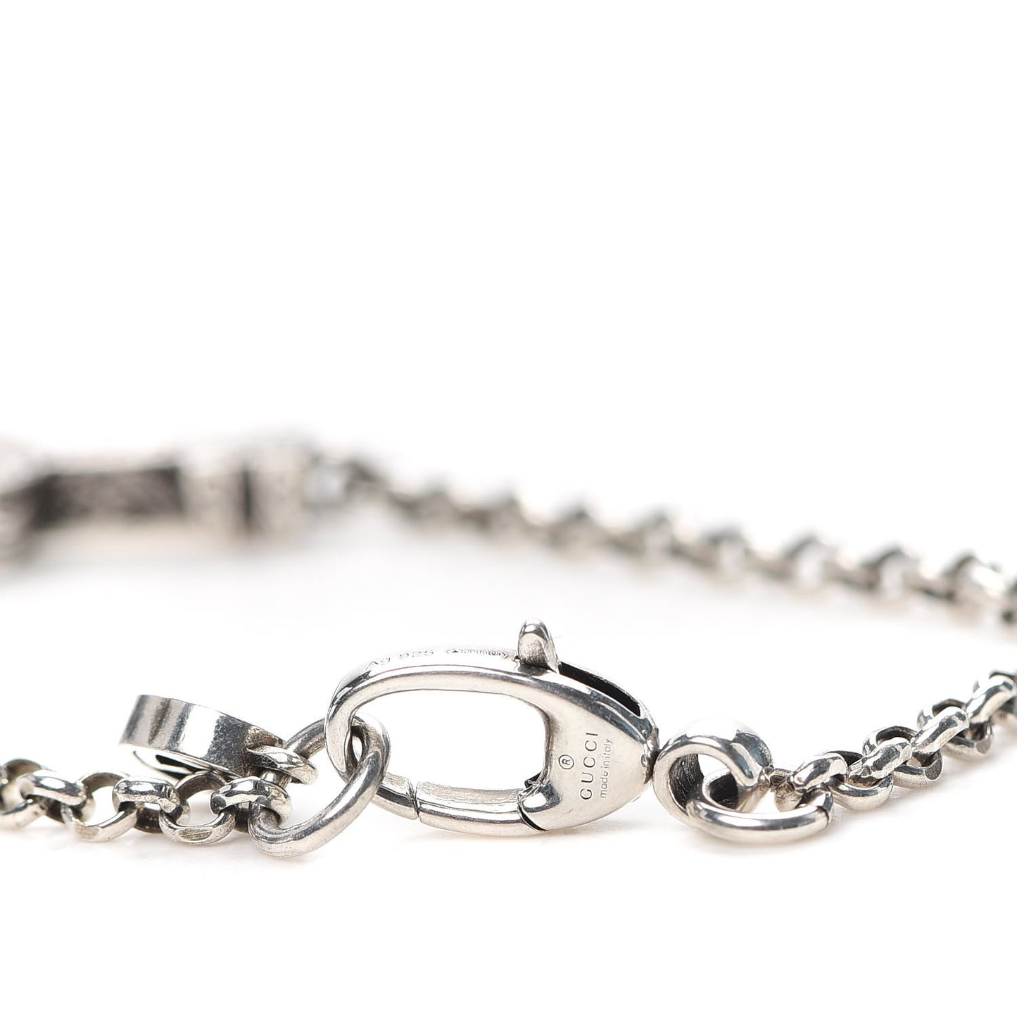 Sterling Silver Double G Key Bracelet