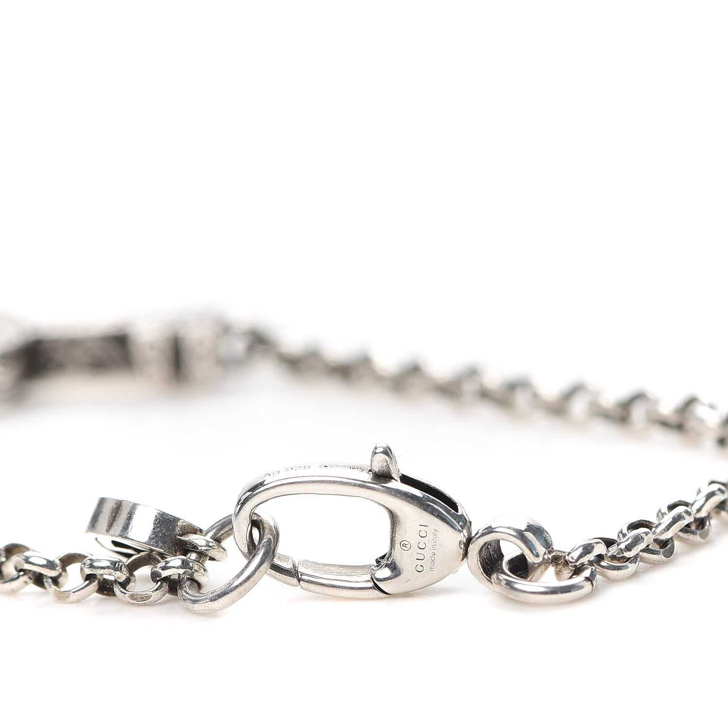 Gucci Sterling Silver Double G Key Bracelet 4 of 6