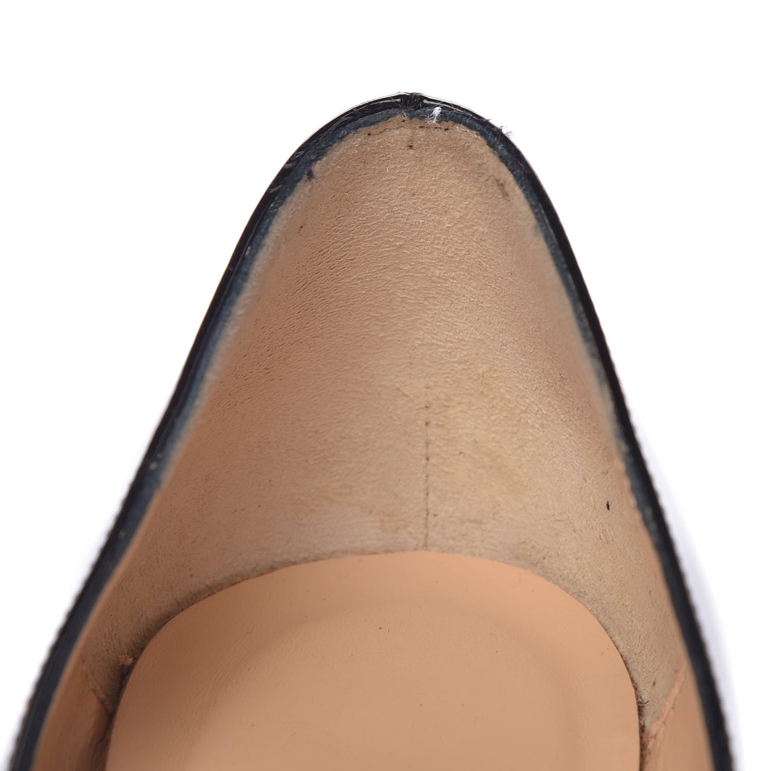 Christian Louboutin Patent Lady Peep 150 Pumps 38.5 Black 10 of 17