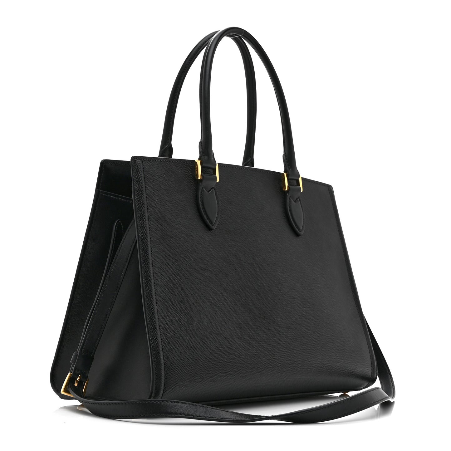 Saffiano Soft Calfskin Tote Black