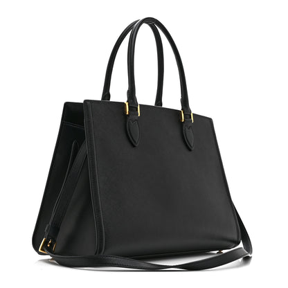 Prada Saffiano Soft Calfskin Tote Black 3 of 10