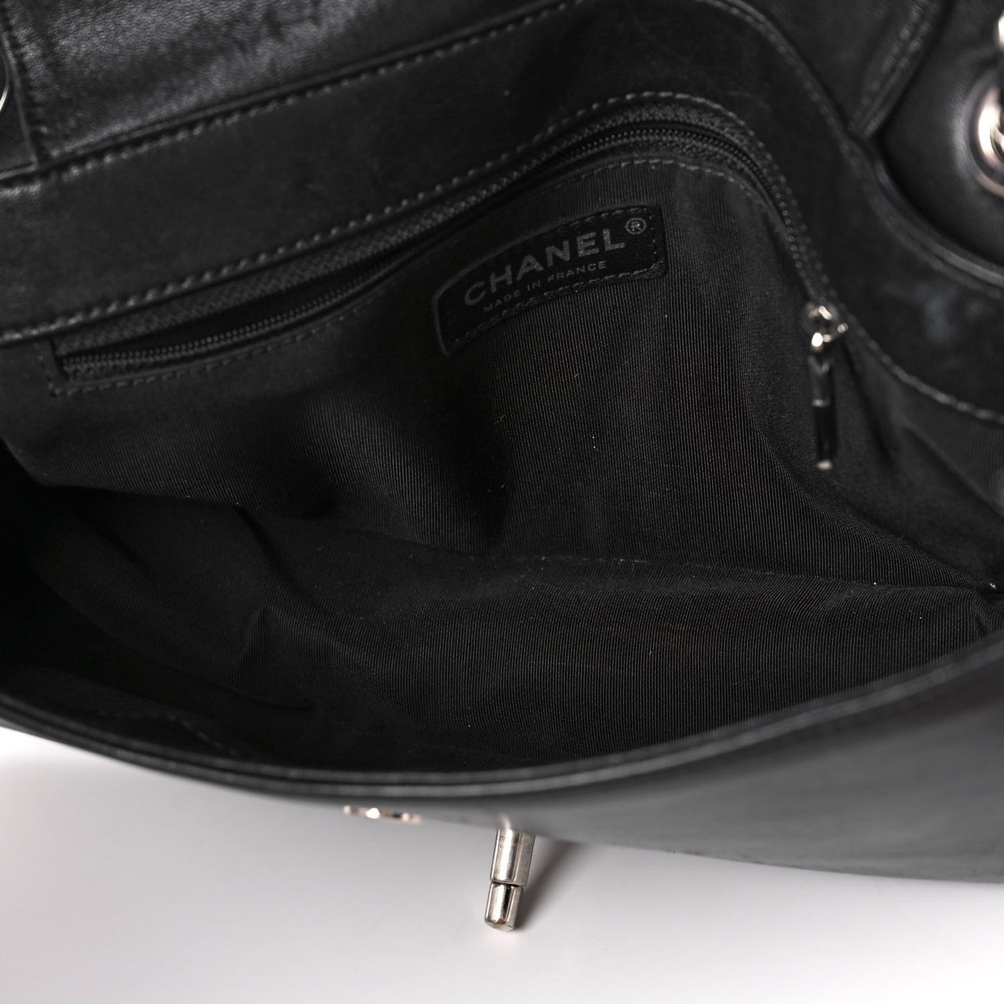 Sheepskin Quilted Vintage Mademoiselle Flap Black