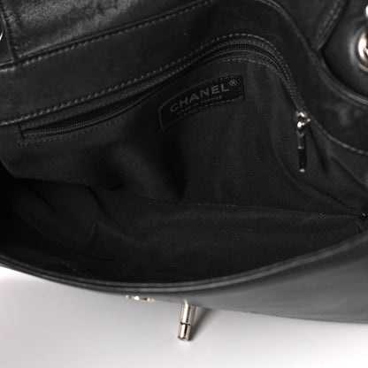 Chanel Sheepskin Quilted Vintage Mademoiselle Flap Black 4 of 12