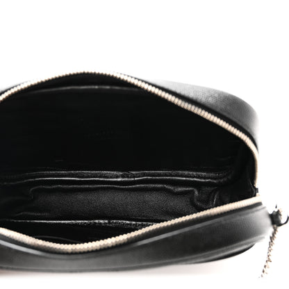 Saint Laurent Grain De Poudre Matelasse Monogram Mini Lou Camera Bag Black 5 of 11