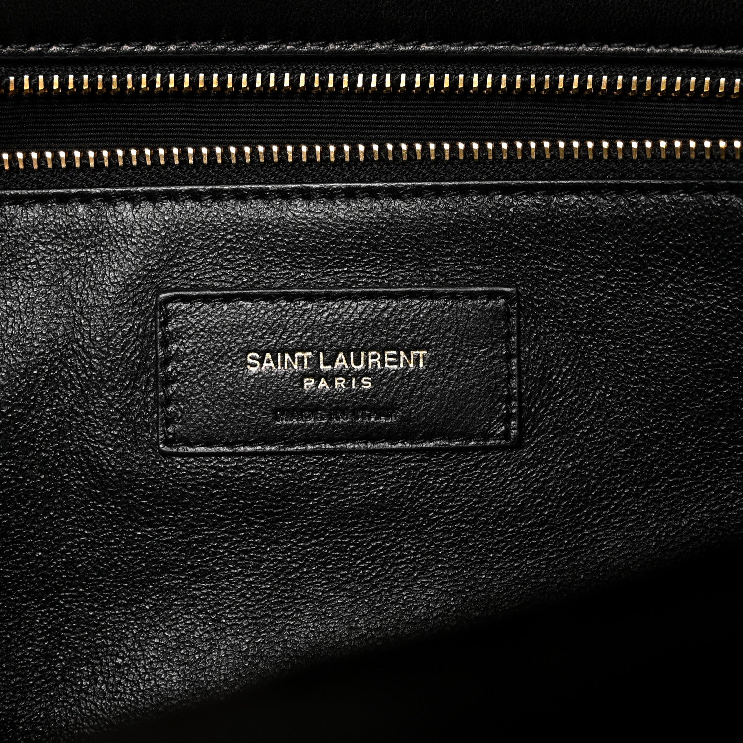 Saint Laurent Lambskin Quilted Sade Puffer Envelope Clutch Black 6 of 6