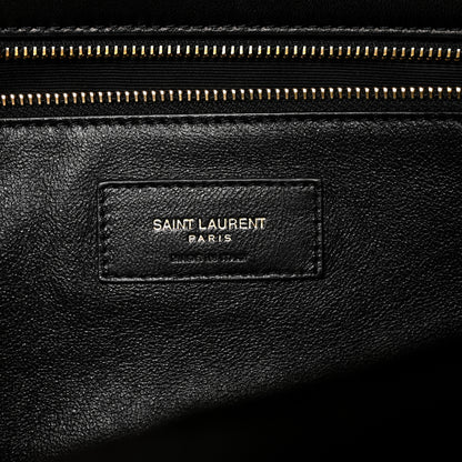 Saint Laurent Lambskin Quilted Sade Puffer Envelope Clutch Black 6 of 6