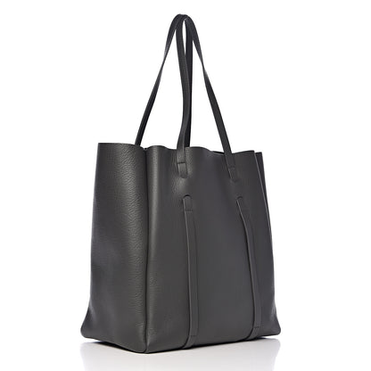Balenciaga Veau Baltimore Double Sided Small Everyday Tote Gris Fossile Black 4 of 11