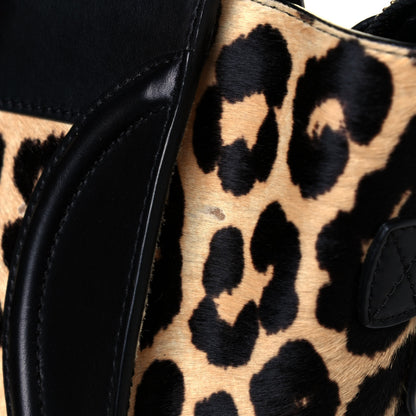 Celine Leopard Pony Hair Mini Luggage Brown 11 of 11