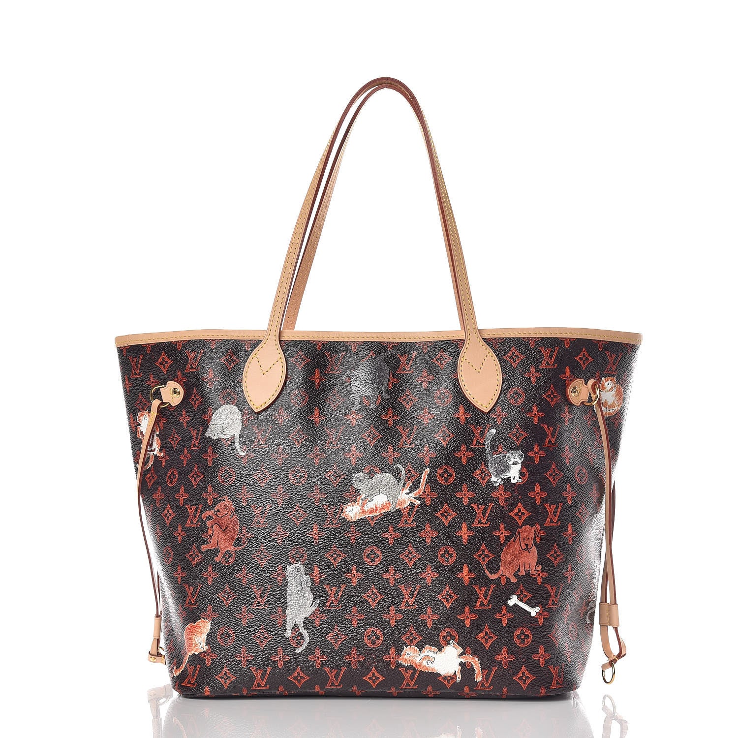 Louis Vuitton Catogram Neverfull MM Marron 3 of 11