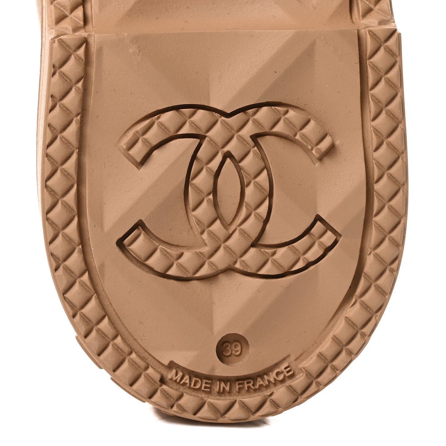 Rubber CC Short Rain Boots 39 Beige