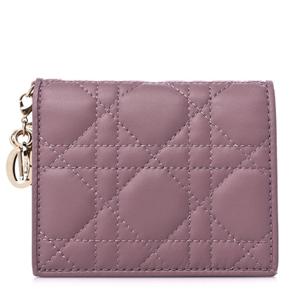 Christian Dior Lambskin Cannage Mini Lady Dior Wallet 1 of 11