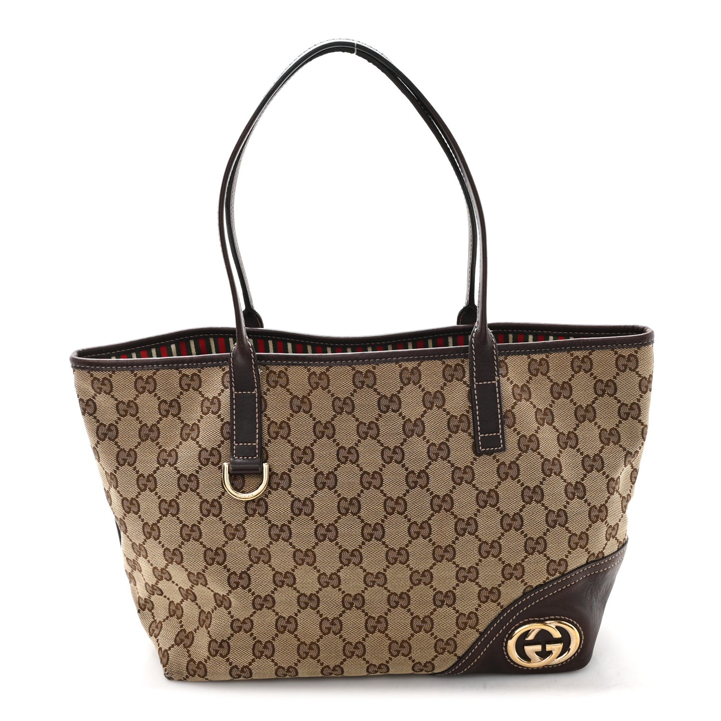 Monogram Medium New Britt Tote Brown