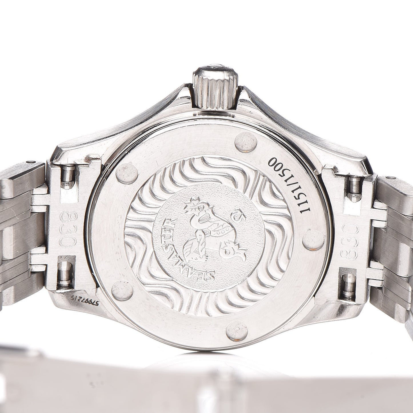 Stainless Steel 26mm Seamaster Jacques Mayol Quartz Watch Blue 2500.80