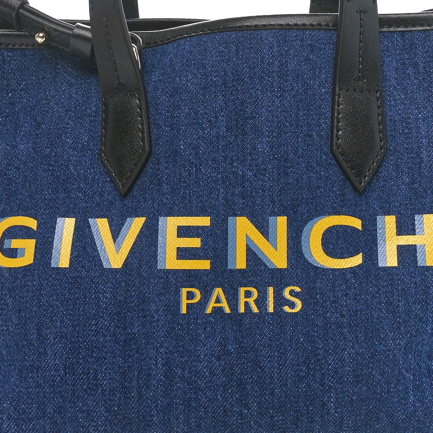 Denim Mini Logo Bond Shopper Tote Blue