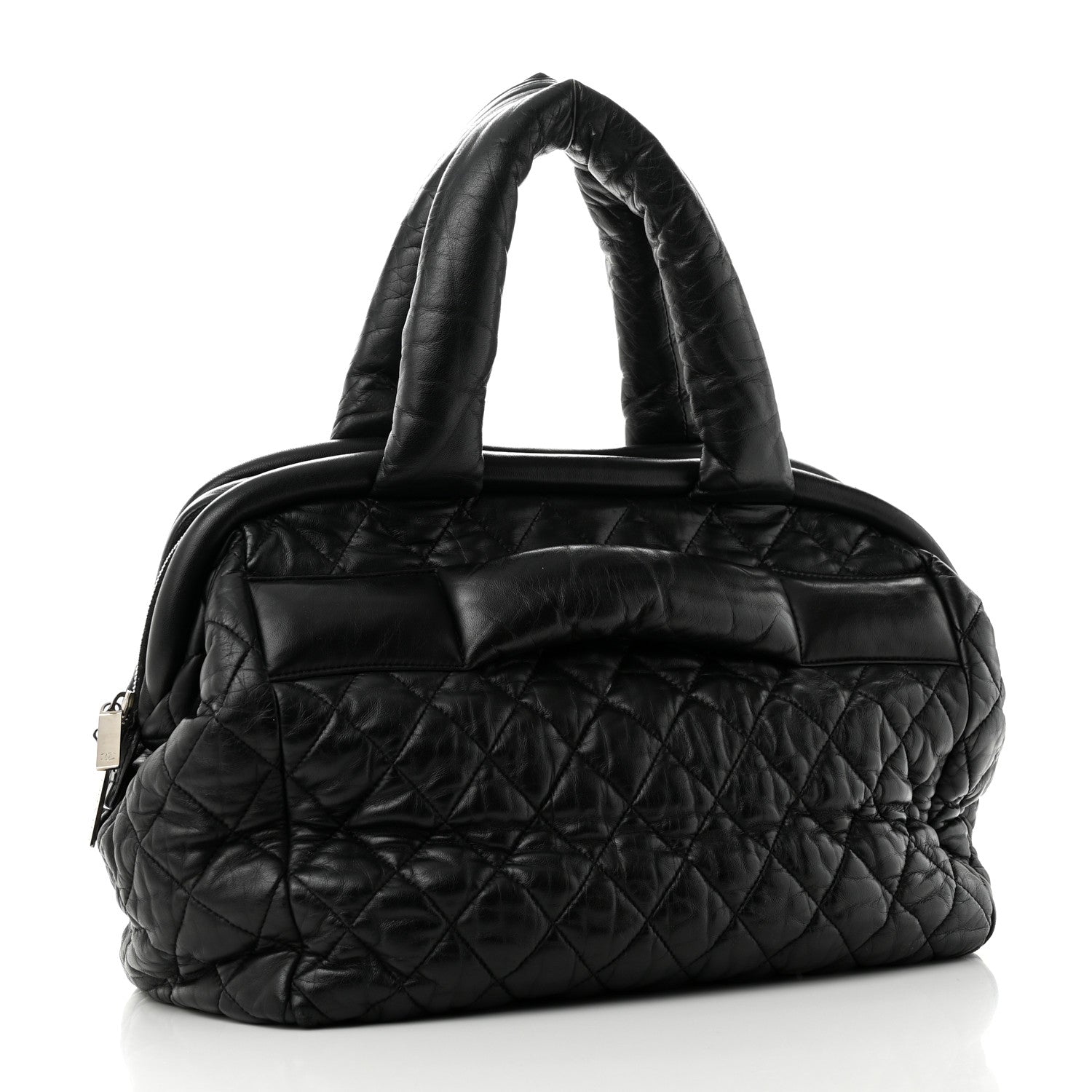 Chanel Lambskin Coco Cocoon Bowler Black 3 of 10