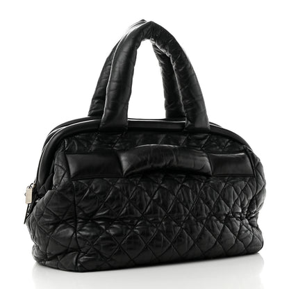 Chanel Lambskin Coco Cocoon Bowler Black 3 of 10