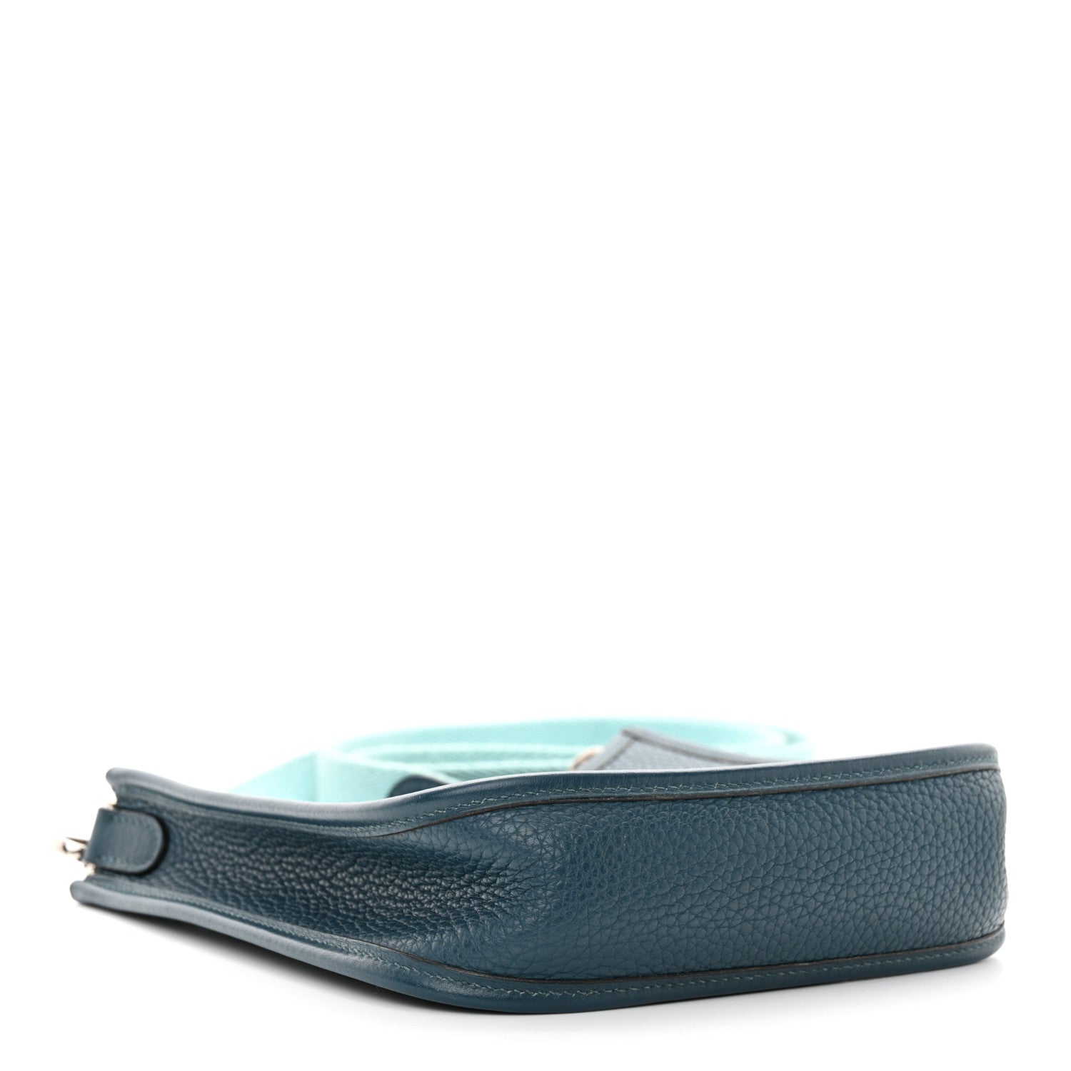 Hermes Taurillon Clemence Amazone Evelyne TPM Colvert Bleu Atoll 4 of 10