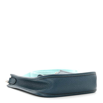 Hermes Taurillon Clemence Amazone Evelyne TPM Colvert Bleu Atoll 4 of 10