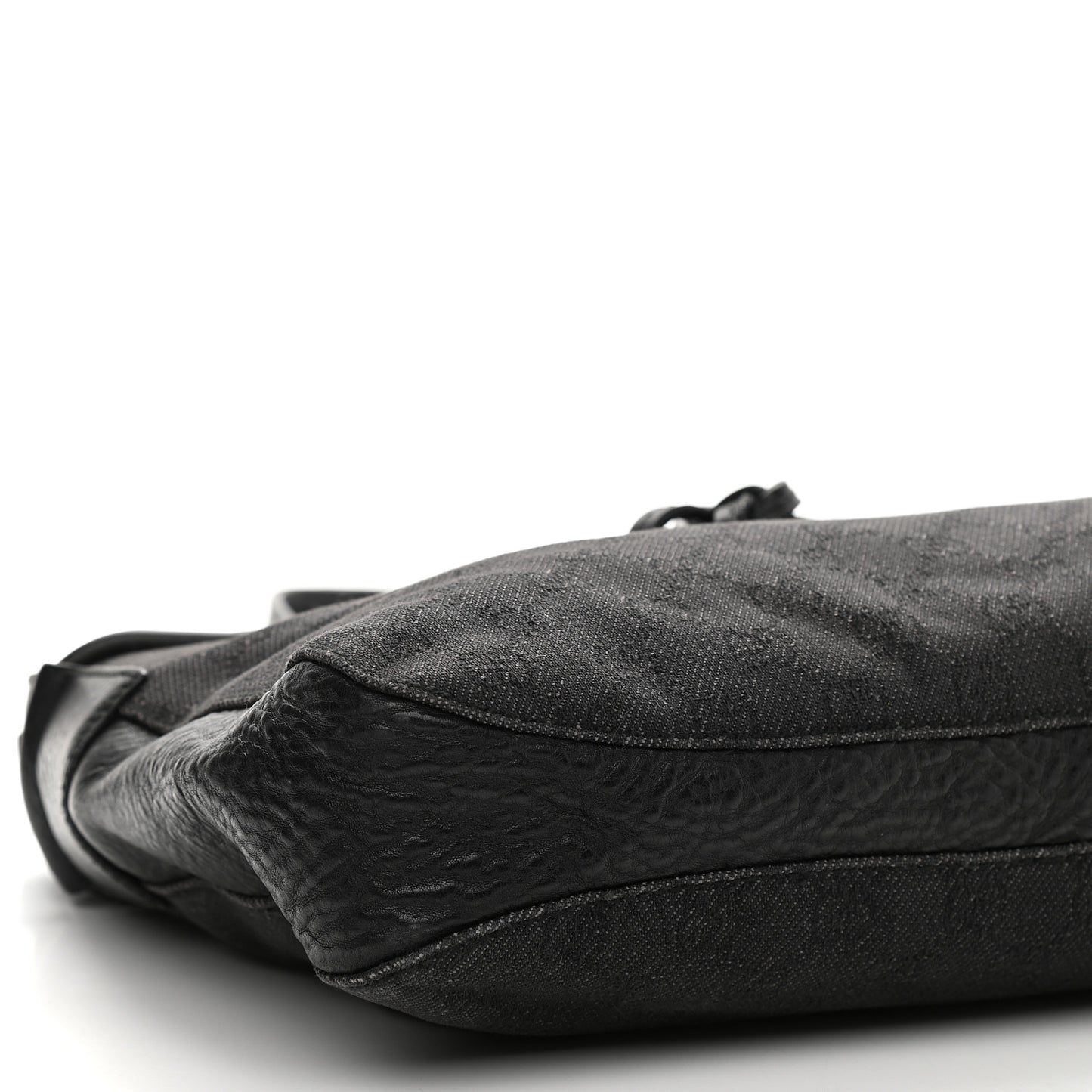 Monogram Canvas Horsebit Drawstring Hobo Dark Brown