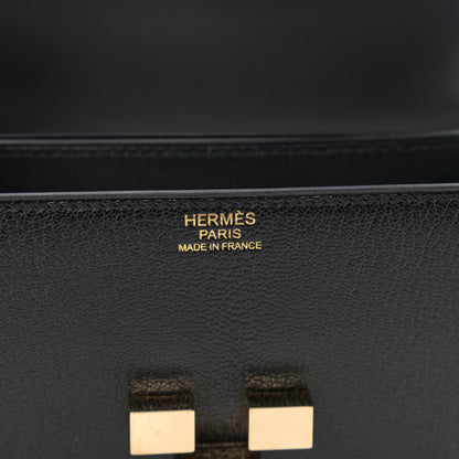 Hermes Chevre Mysore Mosaique Au 24-17 Black 6 of 11