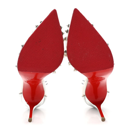 Christian Louboutin PVC Patent Collaclou 100 Pumps 37 Silver 5 of 12