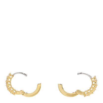Roberto Coin 18K Yellow Gold Diamond .70ctw Huggie Hoop Earrings 3 of 5